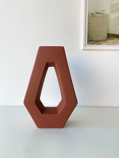 Modern Ceramic Vase, Geometric Ceramic Vase, Unique Ceramic Vase, Minimalist Modern Ceramic Vase, Minimalist Ceramic Vase, Flower Vase