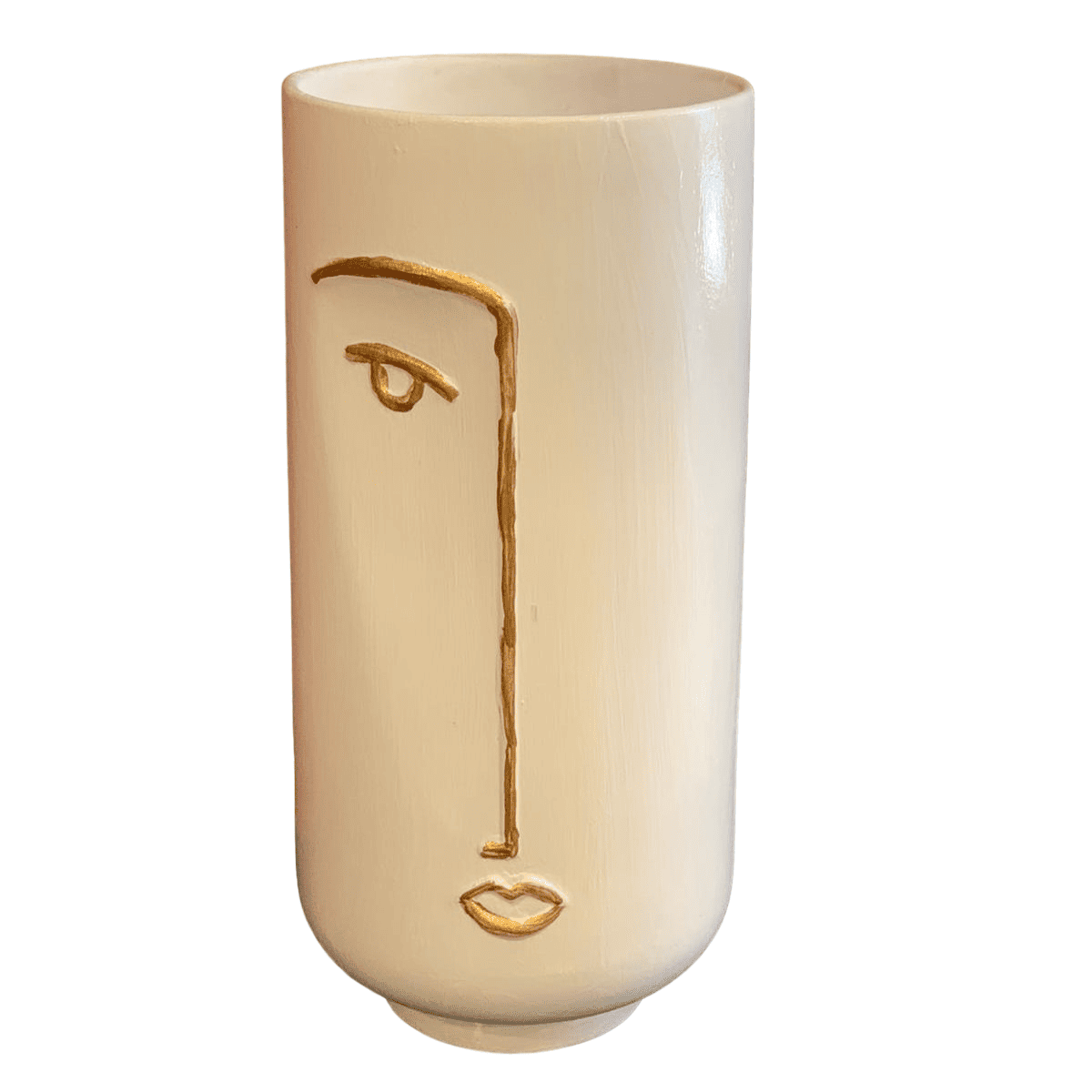 Abstract Face Vase for dried flowers, Ceramic Face Vase, Boho Home Decor, Dried Flower Vase, Scandinavian Style Vase, Minimalist Vase