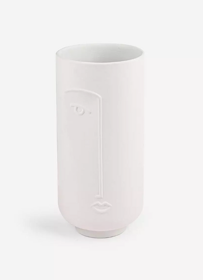 Abstract Face Vase for dried flowers, Ceramic Face Vase, Boho Home Decor, Dried Flower Vase, Scandinavian Style Vase, Minimalist Vase