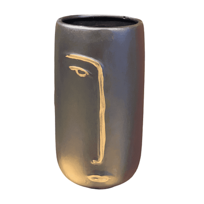 Abstract Face Vase for dried flowers, Ceramic Face Vase, Boho Home Decor, Dried Flower Vase, Scandinavian Style Vase, Minimalist Vase