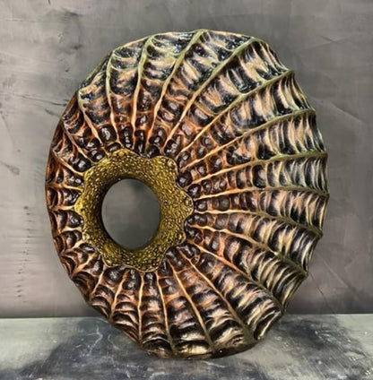 Handmade Seashell Vase, Coastal Home Decor, Ocean Inspired Vase, Nautical Statue