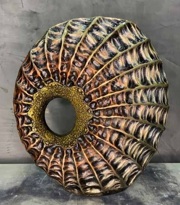 Handmade Seashell Vase, Coastal Home Decor, Ocean Inspired Vase, Nautical Statue