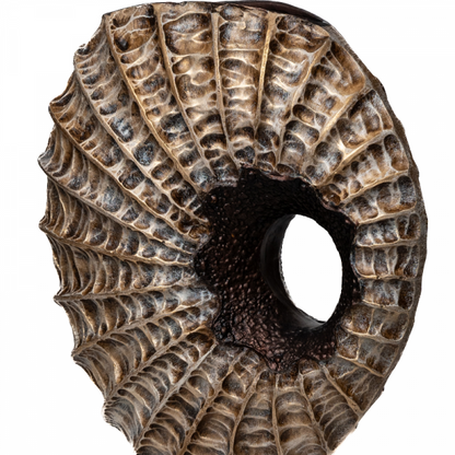 Handmade Seashell Vase, Coastal Home Decor, Ocean Inspired Vase, Nautical Statue