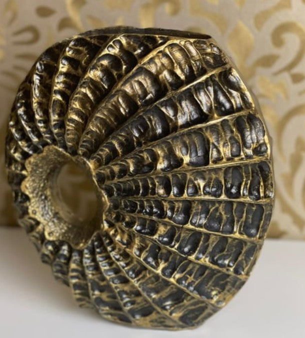 Handmade Seashell Vase, Coastal Home Decor, Ocean Inspired Vase, Nautical Statue