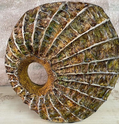 Handmade Seashell Vase, Coastal Home Decor, Ocean Inspired Vase, Nautical Statue