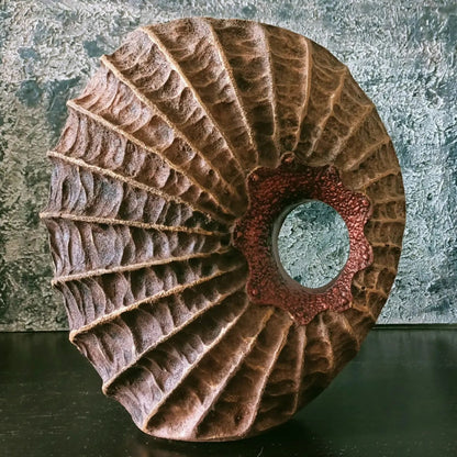 Handmade Seashell Vase, Coastal Home Decor, Ocean Inspired Vase, Nautical Statue