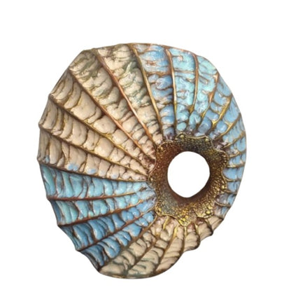 Handmade Seashell Vase, Coastal Home Decor, Ocean Inspired Vase, Nautical Statue