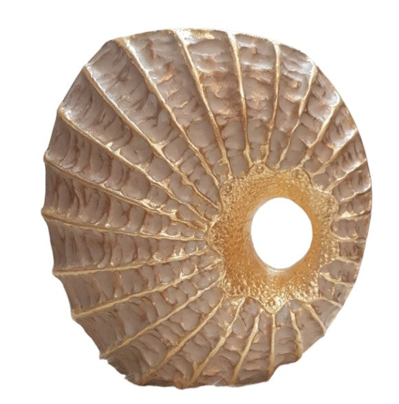 Handmade Seashell Vase, Coastal Home Decor, Ocean Inspired Vase, Nautical Statue