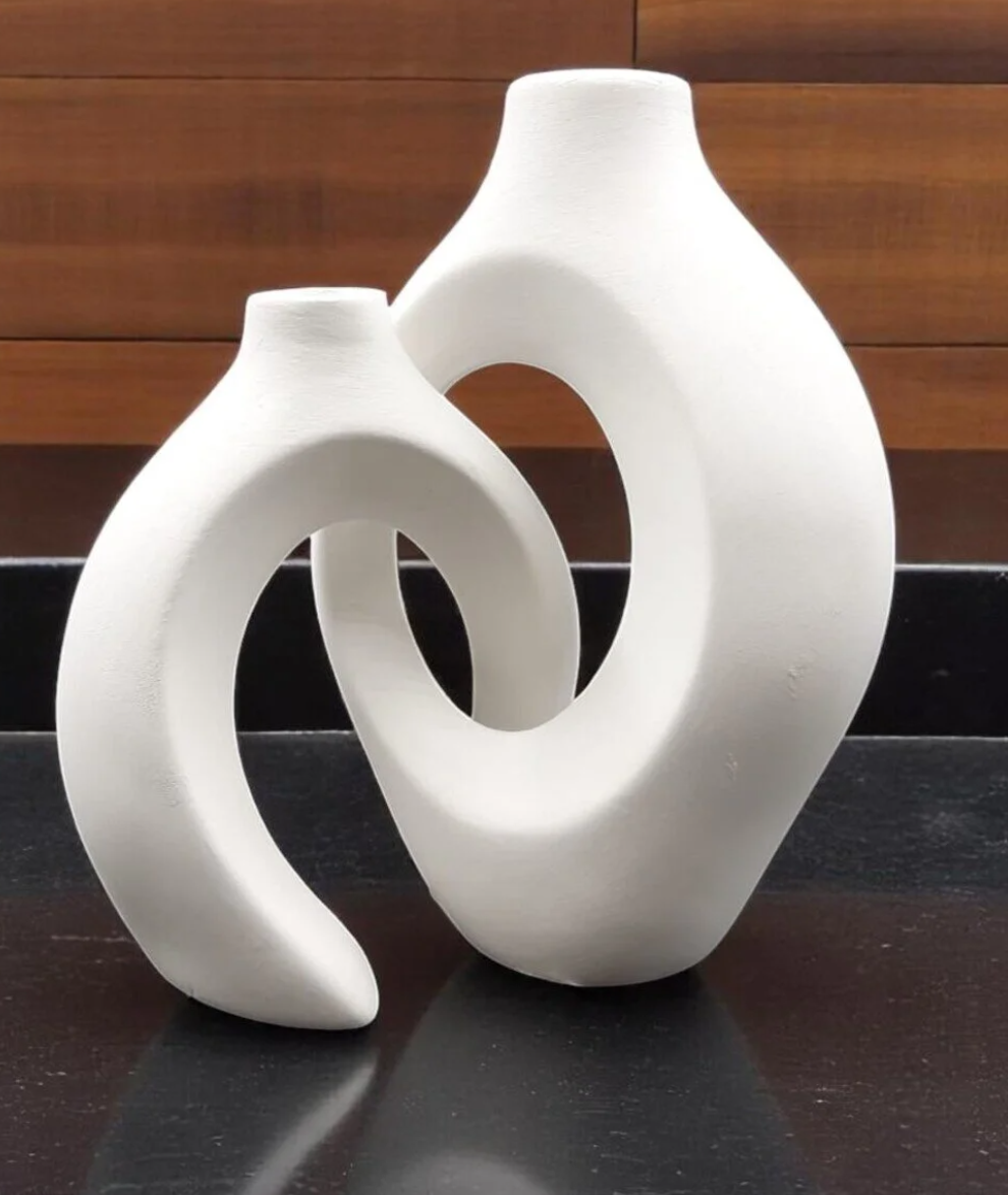 Modern Ceramic Decorative Vase, Unique Ceramic Vase, Modern Art Ceramic Vase, Minimalist Ceramic Vase, Modern Abstract Ceramic Vase