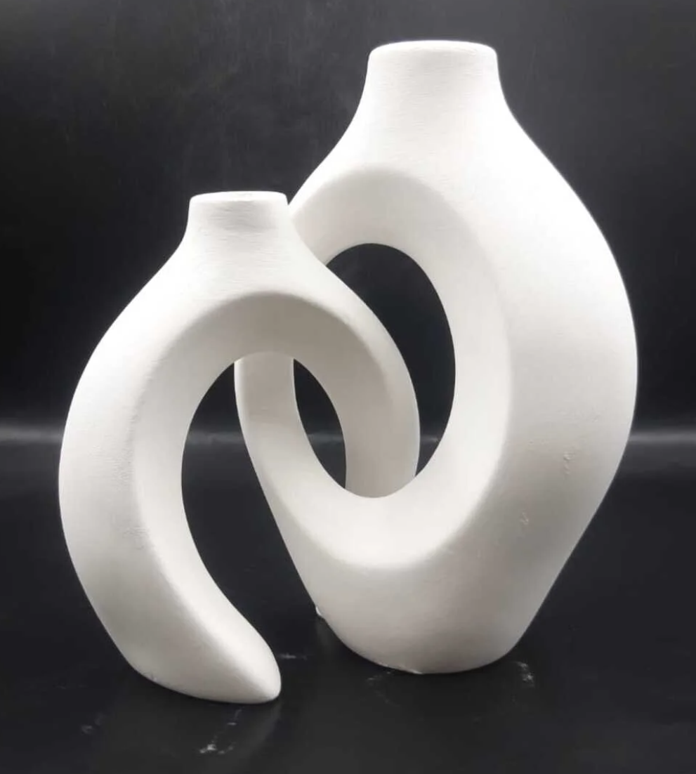 Modern Ceramic Decorative Vase, Unique Ceramic Vase, Modern Art Ceramic Vase, Minimalist Ceramic Vase, Modern Abstract Ceramic Vase