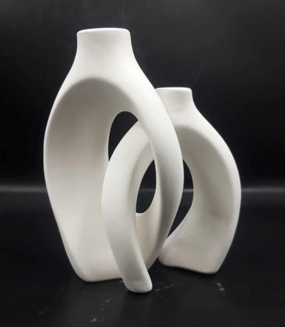 Modern Ceramic Decorative Vase, Unique Ceramic Vase, Modern Art Ceramic Vase, Minimalist Ceramic Vase, Modern Abstract Ceramic Vase