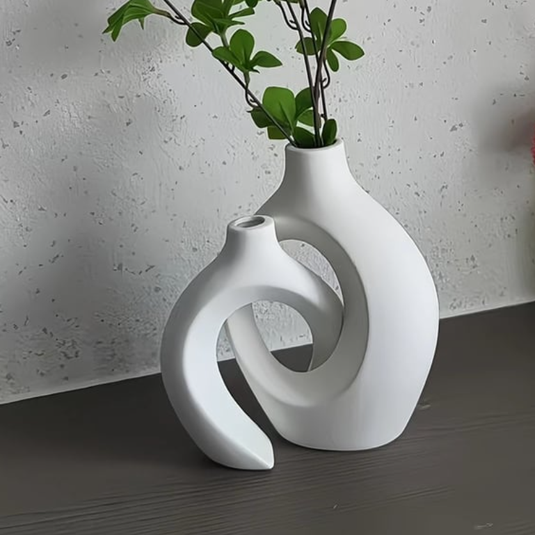 Modern Ceramic Decorative Vase, Unique Ceramic Vase, Modern Art Ceramic Vase, Minimalist Ceramic Vase, Modern Abstract Ceramic Vase