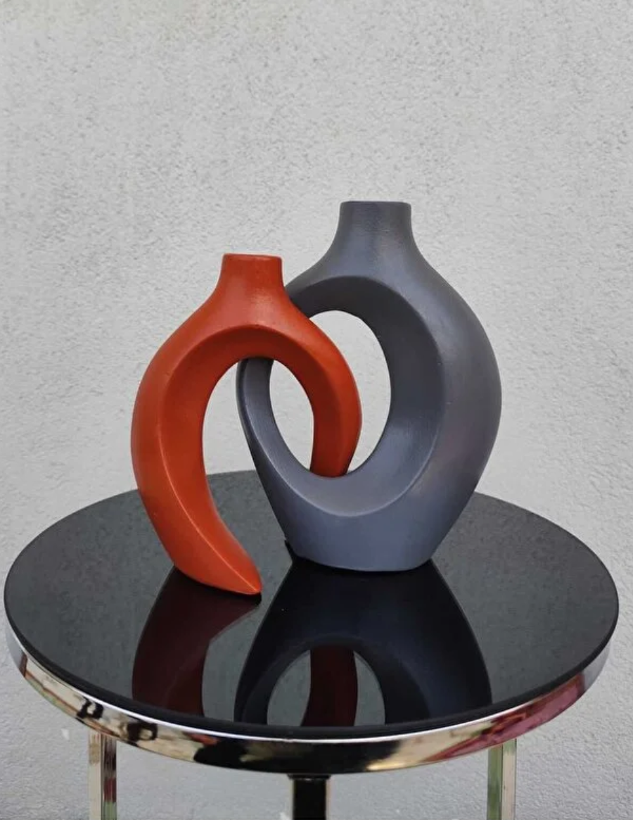 Modern Ceramic Decorative Vase, Unique Ceramic Vase, Modern Art Ceramic Vase, Minimalist Ceramic Vase, Modern Abstract Ceramic Vase