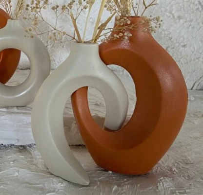 Modern Ceramic Decorative Vase, Unique Ceramic Vase, Modern Art Ceramic Vase, Minimalist Ceramic Vase, Modern Abstract Ceramic Vase