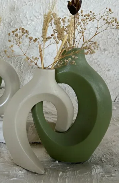 Modern Ceramic Decorative Vase, Unique Ceramic Vase, Modern Art Ceramic Vase, Minimalist Ceramic Vase, Modern Abstract Ceramic Vase