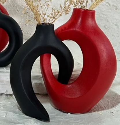 Modern Ceramic Decorative Vase, Unique Ceramic Vase, Modern Art Ceramic Vase, Minimalist Ceramic Vase, Modern Abstract Ceramic Vase