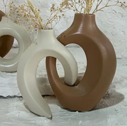 Modern Ceramic Decorative Vase, Unique Ceramic Vase, Modern Art Ceramic Vase, Minimalist Ceramic Vase, Modern Abstract Ceramic Vase