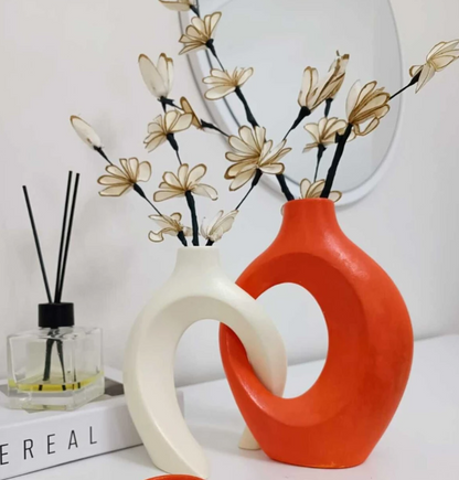 Modern Ceramic Decorative Vase, Unique Ceramic Vase, Modern Art Ceramic Vase, Minimalist Ceramic Vase, Modern Abstract Ceramic Vase