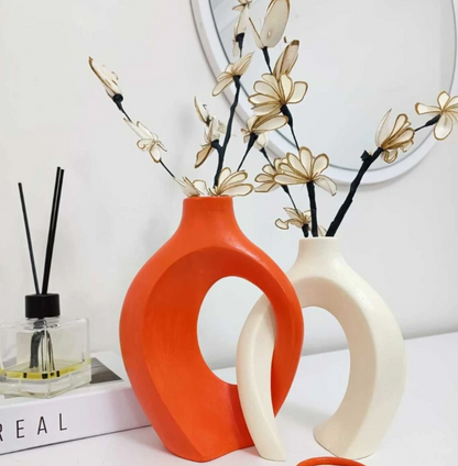 Modern Ceramic Decorative Vase, Unique Ceramic Vase, Modern Art Ceramic Vase, Minimalist Ceramic Vase, Modern Abstract Ceramic Vase