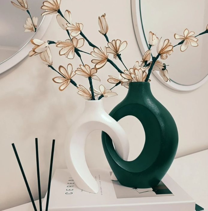 Modern Ceramic Decorative Vase, Unique Ceramic Vase, Modern Art Ceramic Vase, Minimalist Ceramic Vase, Modern Abstract Ceramic Vase