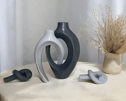 Modern Ceramic Decorative Vase, Unique Ceramic Vase, Modern Art Ceramic Vase, Minimalist Ceramic Vase, Modern Abstract Ceramic Vase