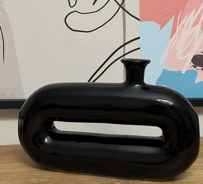 Abstract Ceramic Vase, Modern Ceramic Vase, Minimalist Ceramic Vase, Artistic Ceramic Vase, Unique Ceramic Decor, Modern Ceramic Decor