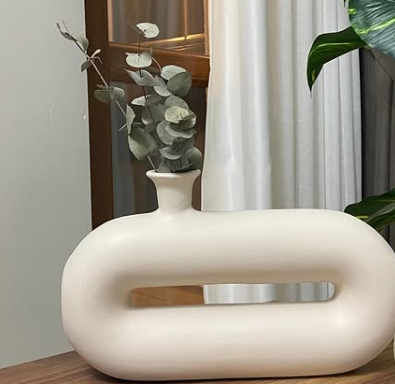 Abstract Ceramic Vase, Modern Ceramic Vase, Minimalist Ceramic Vase, Artistic Ceramic Vase, Unique Ceramic Decor, Modern Ceramic Decor