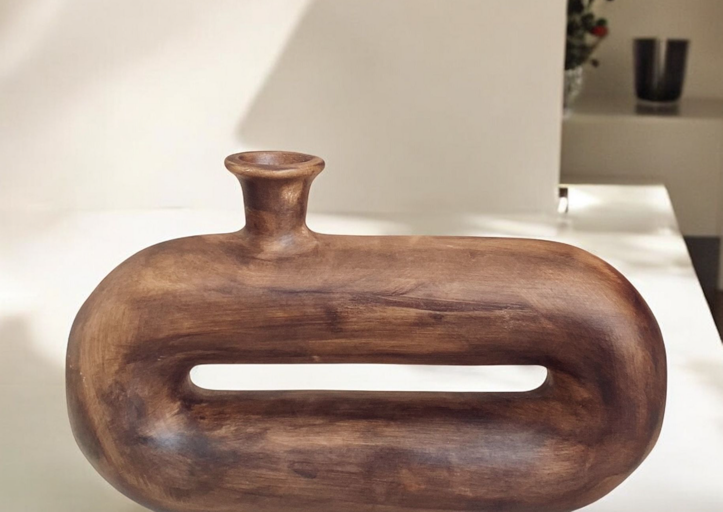 Abstract Ceramic Vase, Modern Ceramic Vase, Minimalist Ceramic Vase, Artistic Ceramic Vase, Unique Ceramic Decor, Modern Ceramic Decor