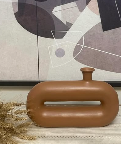 Abstract Ceramic Vase, Modern Ceramic Vase, Minimalist Ceramic Vase, Artistic Ceramic Vase, Unique Ceramic Decor, Modern Ceramic Decor