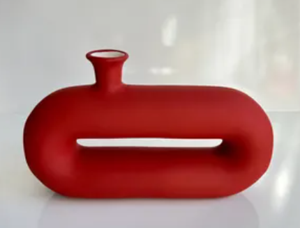 Abstract Ceramic Vase, Modern Ceramic Vase, Minimalist Ceramic Vase, Artistic Ceramic Vase, Unique Ceramic Decor, Modern Ceramic Decor