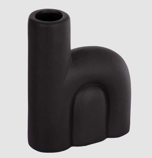 Handmade Ceramic Flower Vase, Modern Ceramic Vase, Unique Ceramic Vase, Handmade Ceramic Vase for Flowers, Ceramic Black Vase, Ceramic Vase