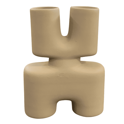 Modern X Shaped Ceramic Vase, Geometric Ceramic Vase, Abstract X Form Vase in Ceramic, Sculptural X Shape Vase, Ceramic X Vase, X Vase