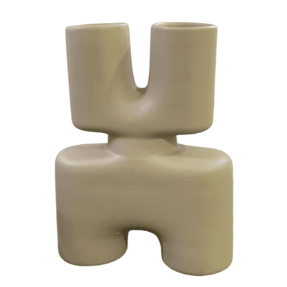 Modern X Shaped Ceramic Vase, Geometric Ceramic Vase, Abstract X Form Vase in Ceramic, Sculptural X Shape Vase, Ceramic X Vase, X Vase