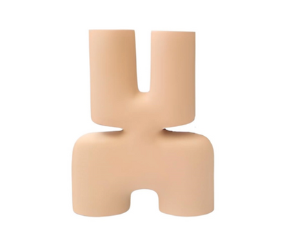 Modern X Shaped Ceramic Vase, Geometric Ceramic Vase, Abstract X Form Vase in Ceramic, Sculptural X Shape Vase, Ceramic X Vase, X Vase