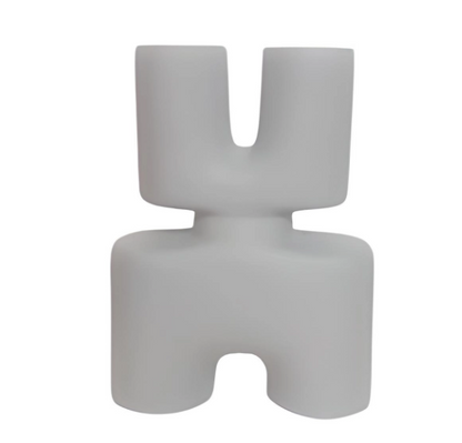 Modern X Shaped Ceramic Vase, Geometric Ceramic Vase, Abstract X Form Vase in Ceramic, Sculptural X Shape Vase, Ceramic X Vase, X Vase