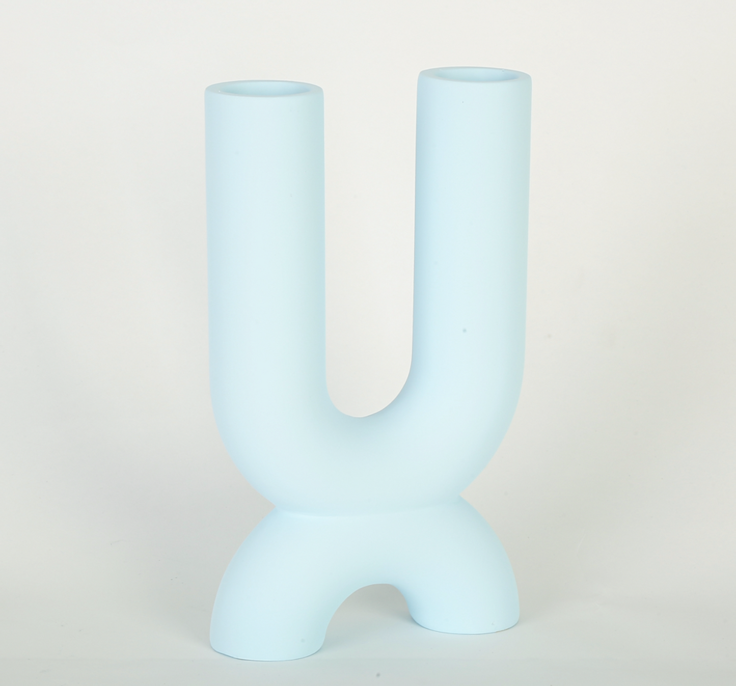 Modern U Shaped Ceramic Vase, Abstract U Shape Ceramic Vase, Unique U Shape Ceramic Sculpture Vase, Nordic U Shaped Ceramic Vase