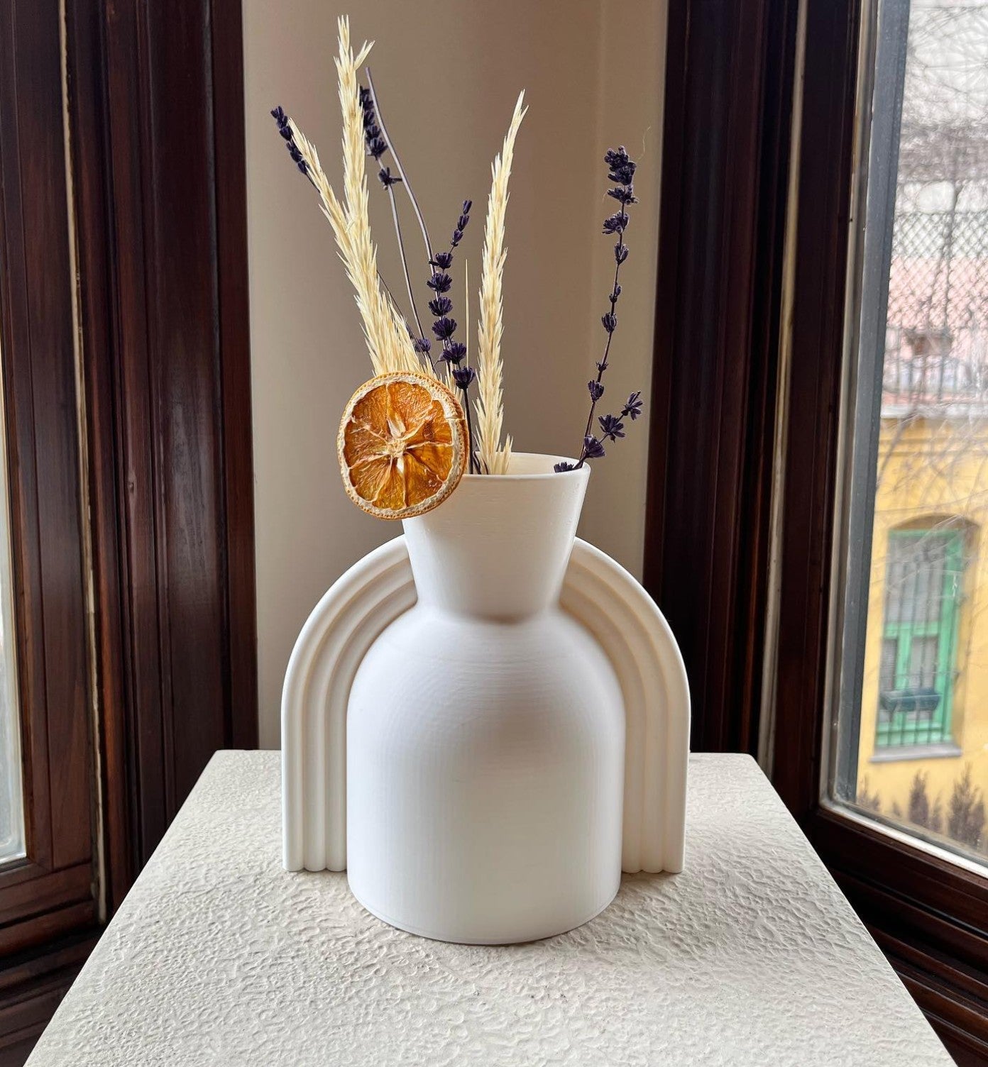 Handmade Rainbow Ceramic Vase, Handmade Modern Rainbow Vase, Nordic Ceramic Vase, Handmade Rainbow Shape Vase, Rainbow Arch Vase