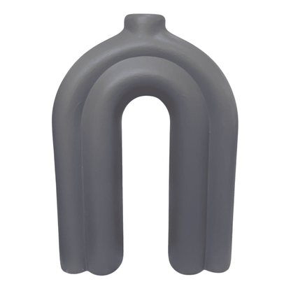 Handmade Nordic N Vase, Handmade Arch Ceramic Vase, Handmade Nordic Ceramic Vase, Arch Shape Vase, Ceramic Arch Vase, Nordic Vase Decor