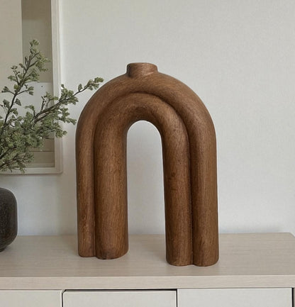 Handmade Nordic N Vase, Handmade Arch Ceramic Vase, Handmade Nordic Ceramic Vase, Arch Shape Vase, Ceramic Arch Vase, Nordic Vase Decor