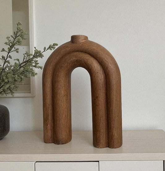 Handmade Nordic N Vase, Handmade Arch Ceramic Vase, Handmade Nordic Ceramic Vase, Arch Shape Vase, Ceramic Arch Vase, Nordic Vase Decor