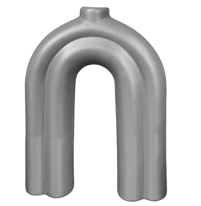 Handmade Nordic N Vase, Handmade Arch Ceramic Vase, Handmade Nordic Ceramic Vase, Arch Shape Vase, Ceramic Arch Vase, Nordic Vase Decor