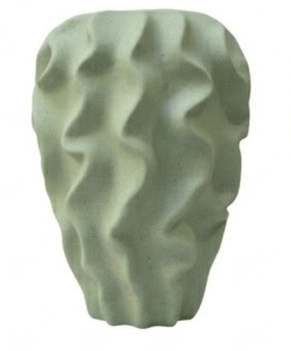 Vaso scandinavo con design a onda, vaso decorativo testurizzato per l'arredamento della casa, vaso con design a onda, accento scultoreo unico, vaso per fiori