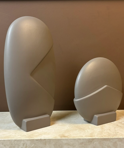 Modern Ceramic Decor Set, Abstract Ceramic Decor Set, Minimalist Ceramic Sculpture Set, Stylish Ceramic Art Decor, Ceramic Abstract Art Set