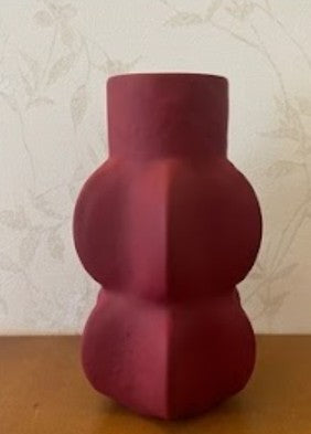 Moderne skulpturale Keramikvase, dekorative Keramikvase, moderne Keramikvase, handgefertigte Keramikvase, handgemachte zeitgenössische Keramik