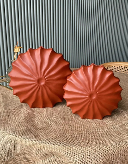 Handmade Ceramic Vase, Sculptural Vase Decor, Ceramic Vase, Modern Art Vase, Handmade Flower Vase, Fan Shape Vase, Modern Tabletop Vase