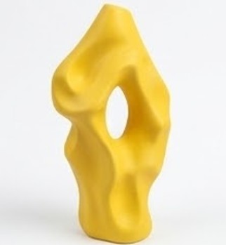 Abstract Vase, Modern Black Sculptural Vase, Minimalist Artistic Home Accent, Flower Pot
