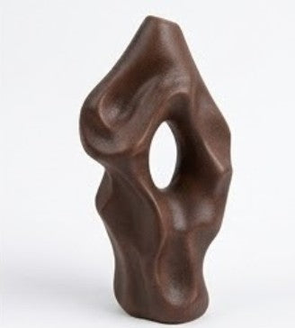Abstract Vase, Modern Black Sculptural Vase, Minimalist Artistic Home Accent, Flower Pot