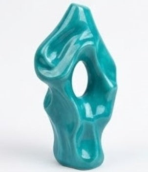 Abstract Vase, Modern Black Sculptural Vase, Minimalist Artistic Home Accent, Flower Pot