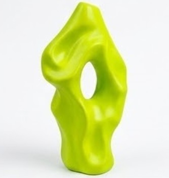 Abstract Vase, Modern Black Sculptural Vase, Minimalist Artistic Home Accent, Flower Pot