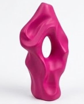 Abstract Vase, Modern Black Sculptural Vase, Minimalist Artistic Home Accent, Flower Pot